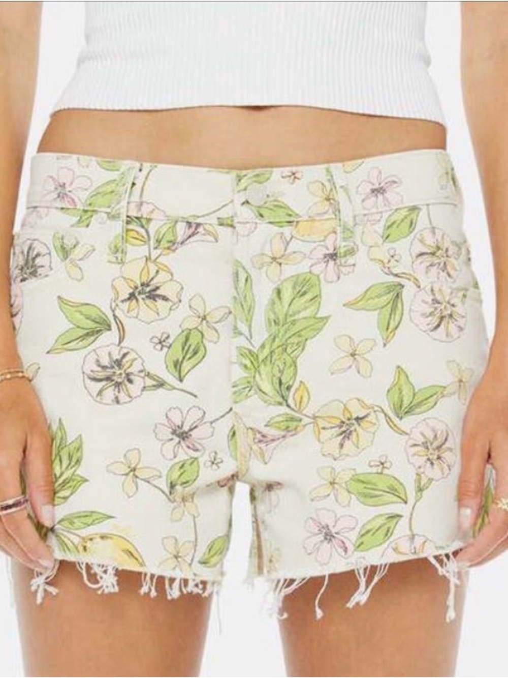 NWT MOTHER Lemonade Stand Dodger Cutoff Denim Shorts SZ 29 RV $218